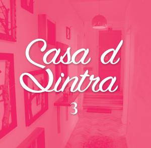 a neon sign that reads casa a mimica in a pink room at Casa d Sintra in Sintra