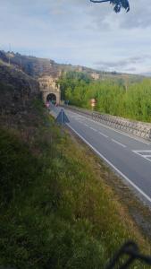 a road with a tunnel on the side of it at Casa Agapito Marazuela in Segovia