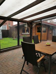 Patio nebo venkovní prostory v ubytování Hübsches Haus