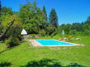 uma piscina no meio de um quintal em Villa with private pool and garden em Tradate