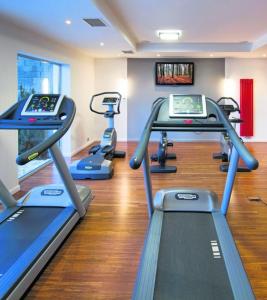 Fitness centrum a/nebo fitness zařízení v ubytování Apartament MATI