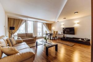 TV a/nebo společenská místnost v ubytování Apartament Bukowa Mountain Wisla
