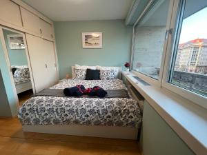 Postel nebo postele na pokoji v ubytování Luxury Apartment DunaPest with Spa and Pool