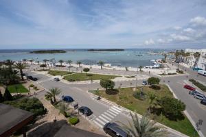 an aerial view of a city with the ocean at B&B Il Gabbiano in Porto Cesareo