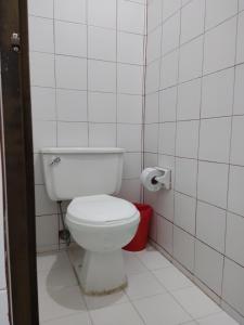 Koupelna v ubytování Hosteria Puerta del Nus