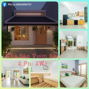 een collage van foto's van een huis bij Ly Homestay Hạ Long in Ha Long