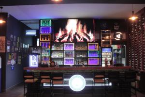 Lounge nebo bar v ubytování Burhaniye Marina Boutique Hotel
