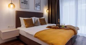 Un pat sau paturi într-o cameră la Wein Neururer