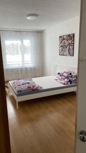 Voodi või voodid majutusasutuse Jūrkalnes dzīvoklis toas