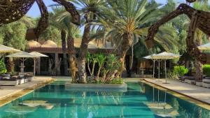 Riad le Jasmin内部或周边的泳池