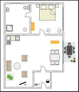 Půdorys ubytování Uhlenkamp Appartement -11- im UHLENKAMP