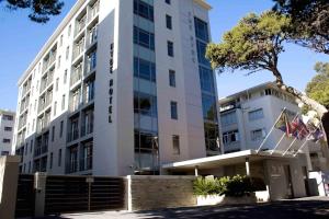 an external view of the building at The Hyde All Suite Hotel in Cape Town