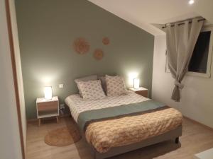 Posteľ alebo postele v izbe v ubytovaní Cottage neuf - Forêt de Tronçais