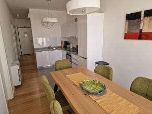 Kuchyň nebo kuchyňský kout v ubytování Premium Apartment Maj ****