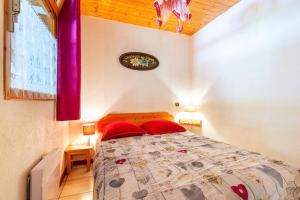 Posteľ alebo postele v izbe v ubytovaní Appartement spacieux à Saint-Sorlin-d'Arves 87 m² vue montagne