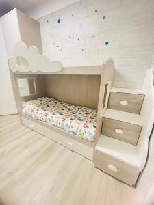 Letto a castello per bambini con letto a castello cloud di Dimora Santiago Gallipoli 200mt dal mare a Gallipoli