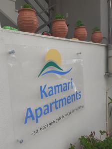 Certifikát, hodnocení, plakát nebo jiný dokument vystavený v ubytování KAMARI APARTMENTS