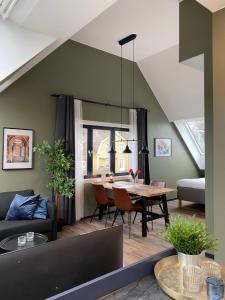 Posezení v ubytování Magnolia House Sollentuna