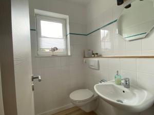 Koupelna v ubytování Ferienwohnung Bergsee + 13 fotografií