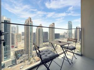 Balkón nebo terasa v ubytování Trophy - Urban Serene Suite