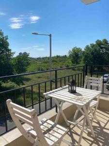 Μπαλκόνι ή βεράντα στο Nessebar panoramic apartment