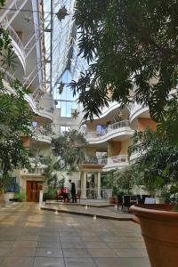 The building where the hotel is located 