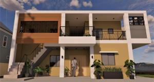 a rendering of a house with a man standing in the doorway at ZM Residence in Dapa