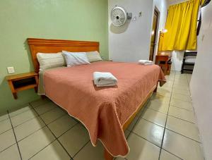Postel nebo postele na pokoji v ubytování Orquídeas Hotel