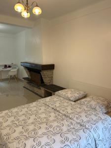 Postel nebo postele na pokoji v ubytování Grand logement Centre Ville Massy