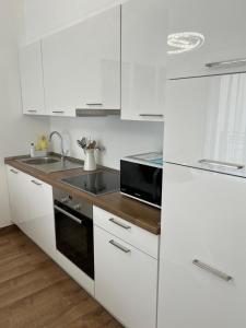 Kuchyňa alebo kuchynka v ubytovaní Luxe CENTRAL Studio with POOL, PARKING & AC