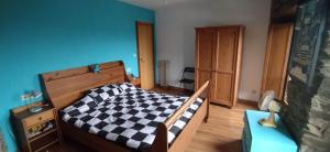 Postel nebo postele na pokoji v ubytování Casa A Feira