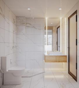 Koupelna v ubytování Rivera Suites