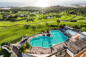 an aerial view of the golf course at the resort at Las Terrazas de Abama Suites in Guía de Isora