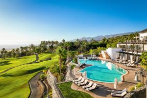an aerial view of a resort with a swimming pool at Las Terrazas de Abama Suites in Guía de Isora