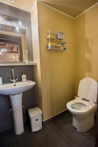 埃皮斯科皮的住宿－MintHouse Holiday Home，一间带水槽和卫生间的浴室
