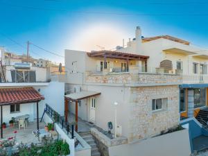a view from the balcony of a building at Casteli Stone Residence in Kissamos