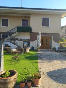 A garden outside Villa Rita