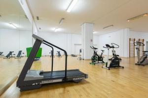 a gym with several treadmills and exercise bikes at Puerto Banus, Marina Banus, 2BR, 2BTH, pool, parking, Marbella, 1J in Marbella