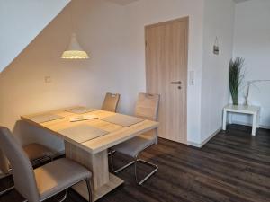 Ruang duduk di Ferienwohnung Wellenbrecher