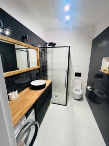 Koupelna v ubytování Apartament Villa Park