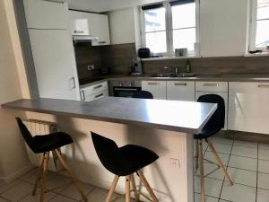 Kuchnia lub aneks kuchenny w obiekcie Gîte plain-Pied avec jardin du Centre Alsace