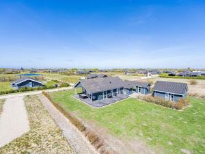 an aerial view of a house with a large yard at Holiday home Tarm XL in Tarm