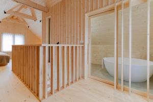 Koupelna v ubytování PIRA HOTEL
