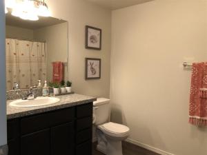 A bathroom at Cactus Apartment - Prescott Cabin Rentals