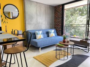 Χώρος καθιστικού στο Housinn co-living Fatima en Medellín