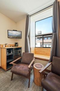 TV o dispositivi per l'intrattenimento presso Hotel Leavenworth
