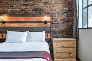 Letto o letti in una camera di Hotel Leavenworth