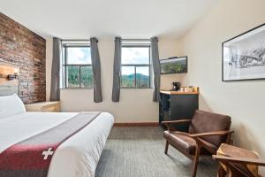 TV o dispositivi per l'intrattenimento presso Hotel Leavenworth