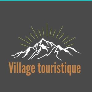 a logo of a mountain with the words village touristic at Ait daoud ait hani tinghir 