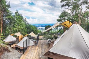 Naturlandschaft in der Nähe des Campingplatzes